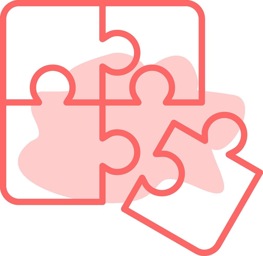 Puzzle Colorful Icon vector