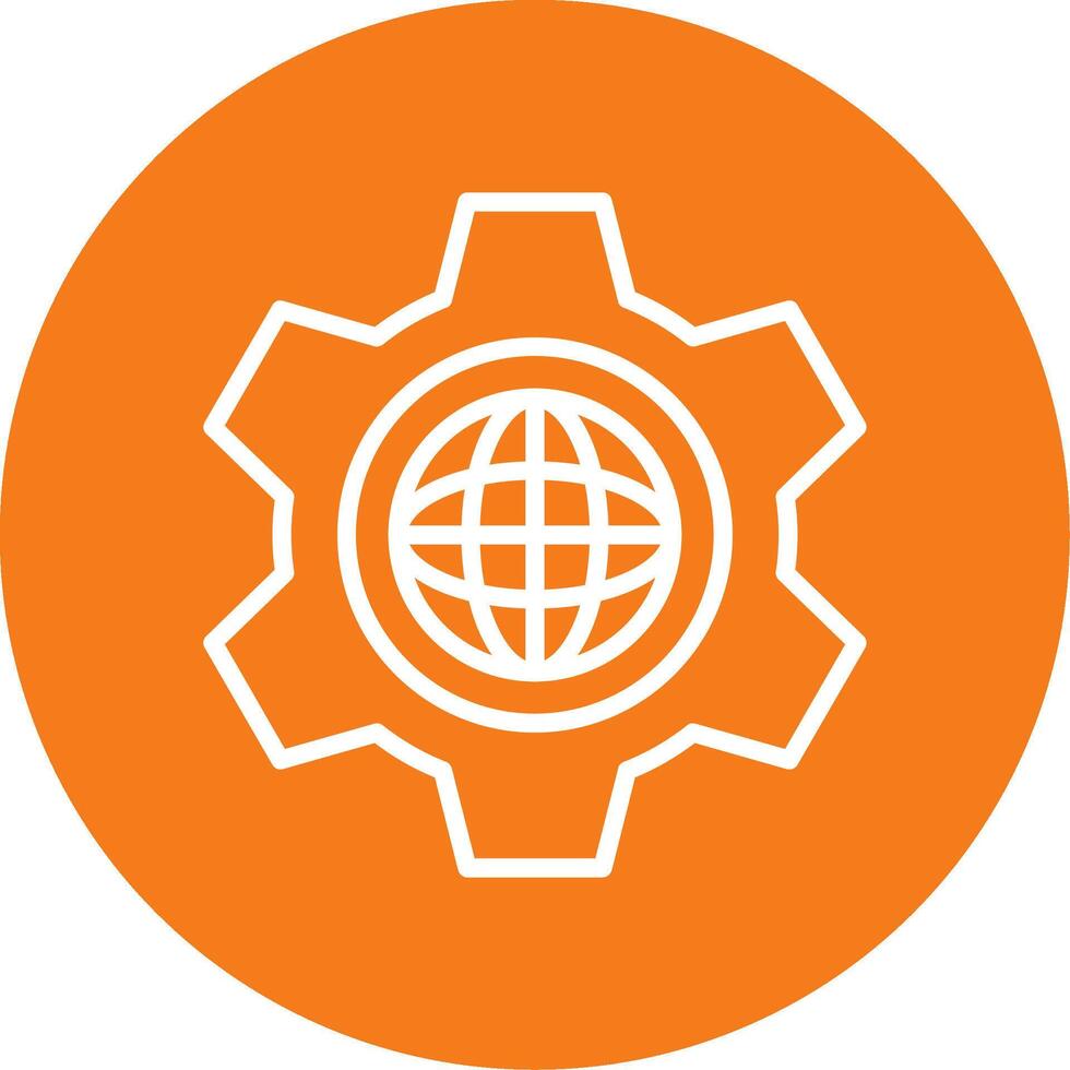 Cogwheel Colorful Icon vector
