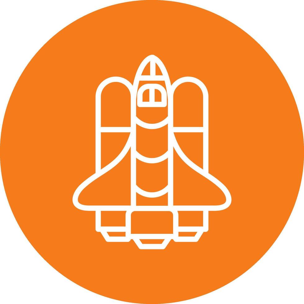 Spaceship Colorful Icon vector