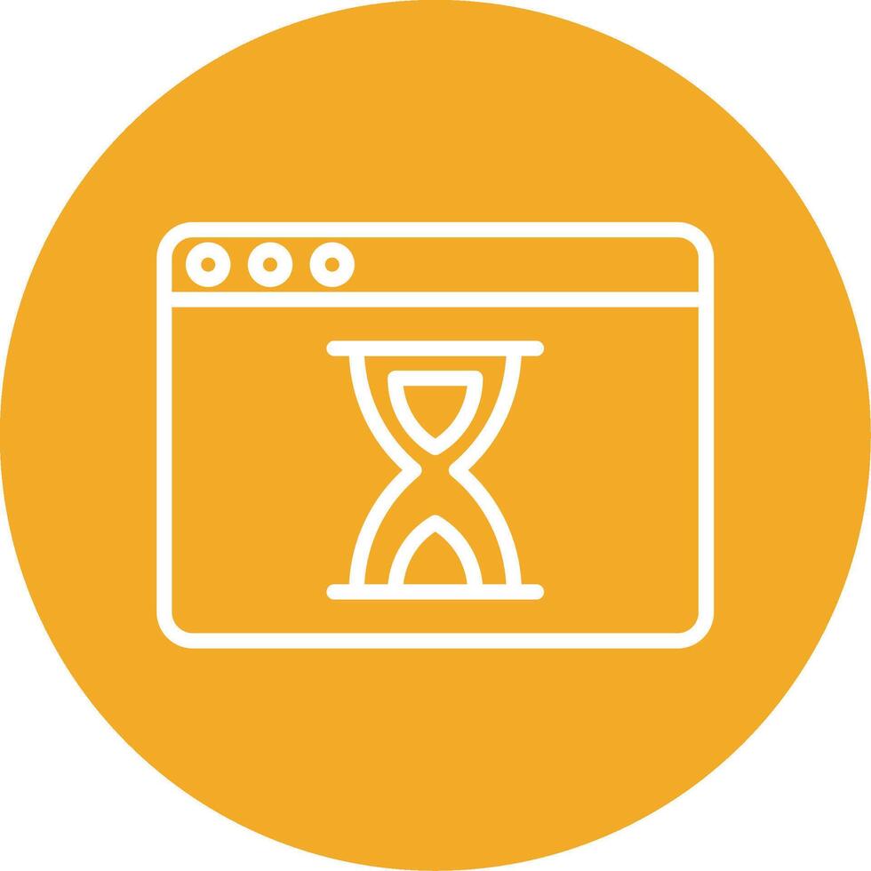 Waiting Colorful Icon vector