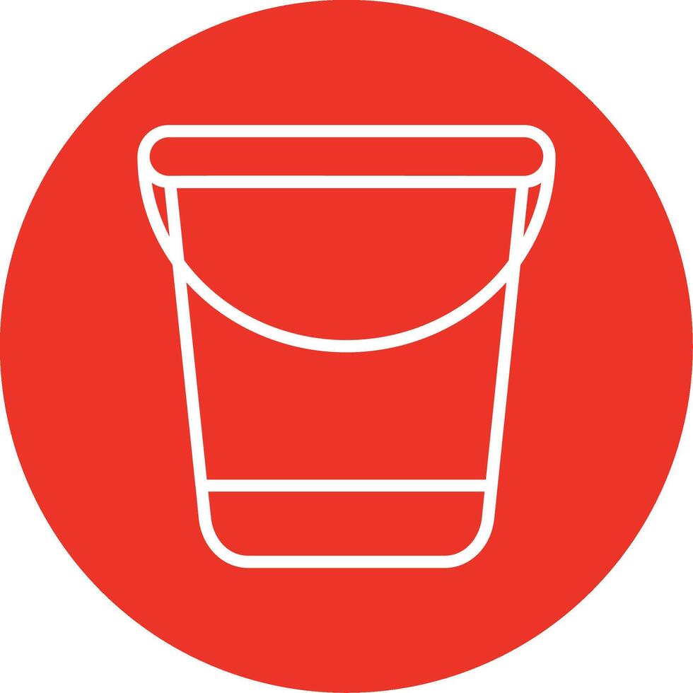 Water Bucket Colorful Icon vector