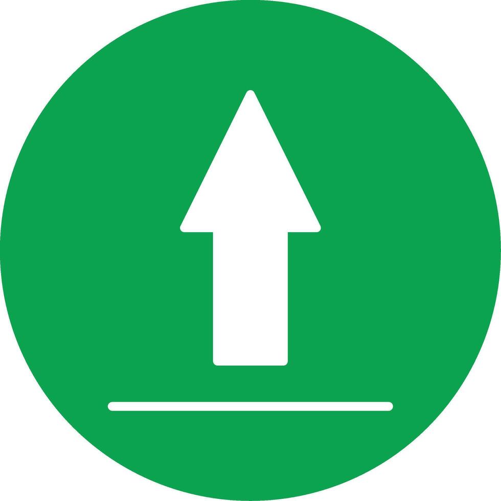 Up Sign Colorful Icon vector