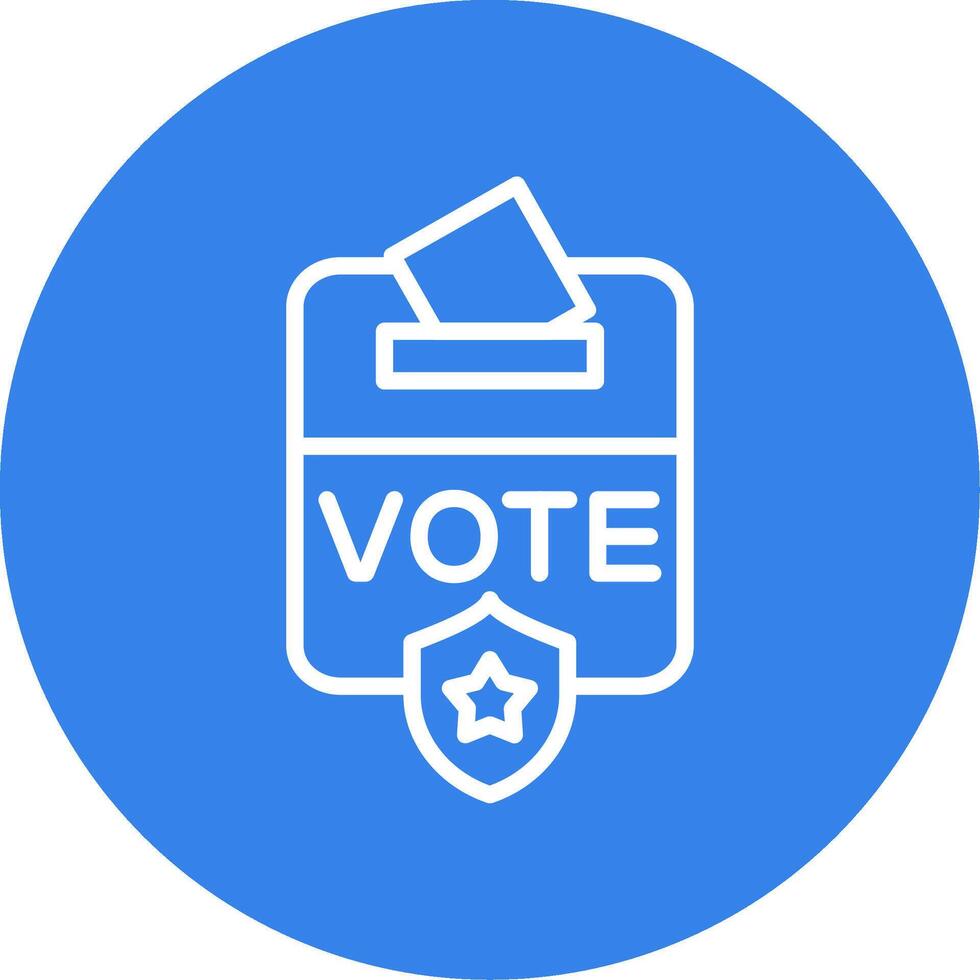 Voting Box Colorful Icon vector