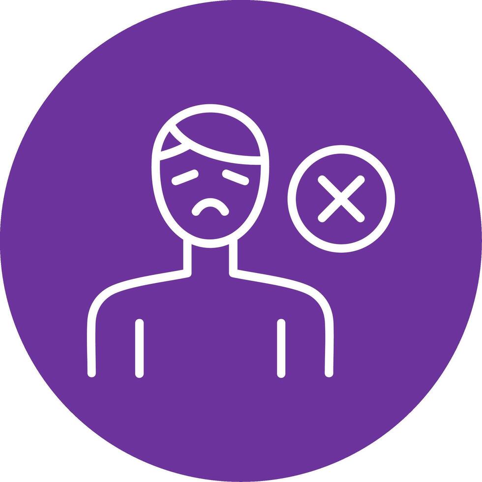 Lack Of Appitite Colorful Icon vector