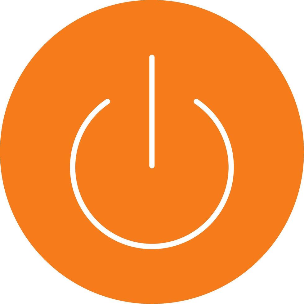 Turn On Colorful Icon vector