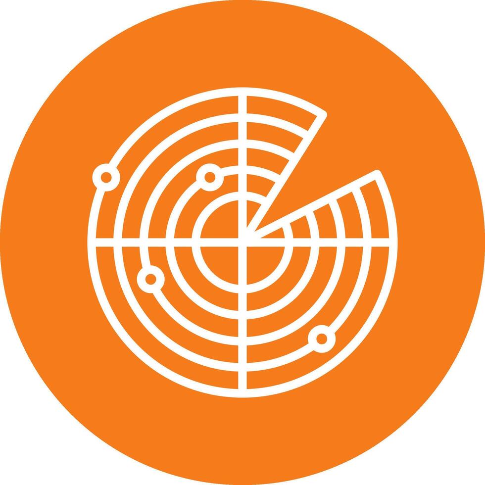 Radar Colorful Icon vector