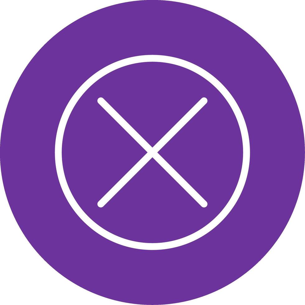 Cancel Colorful Icon vector