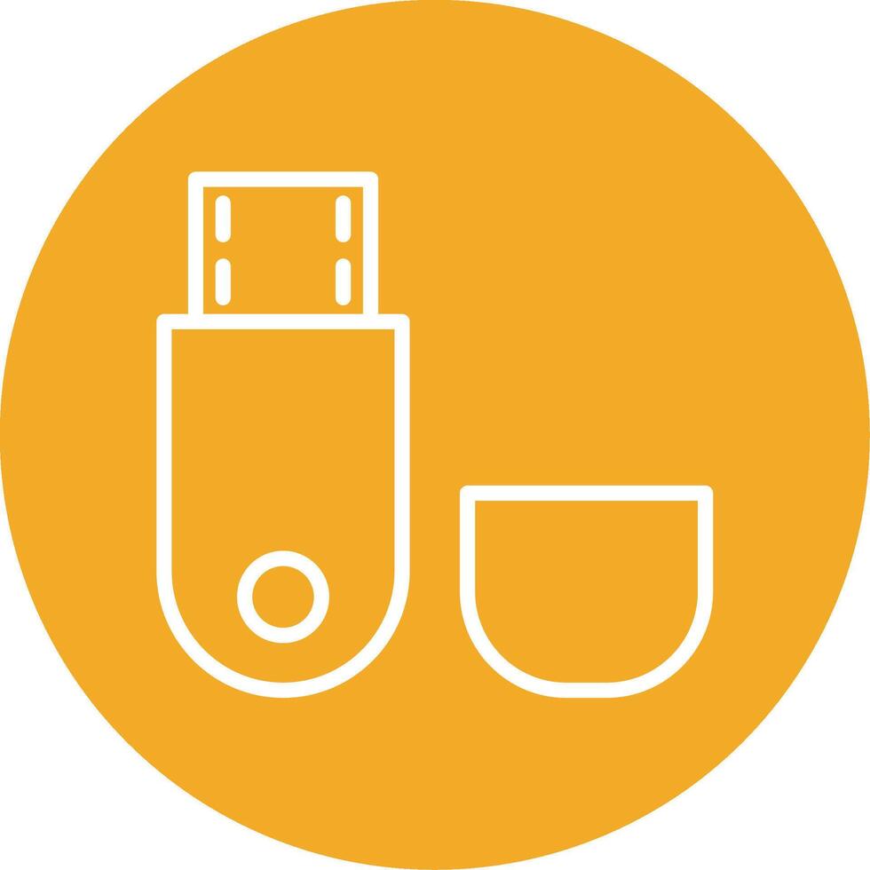 Usb Flash Drive Colorful Icon vector