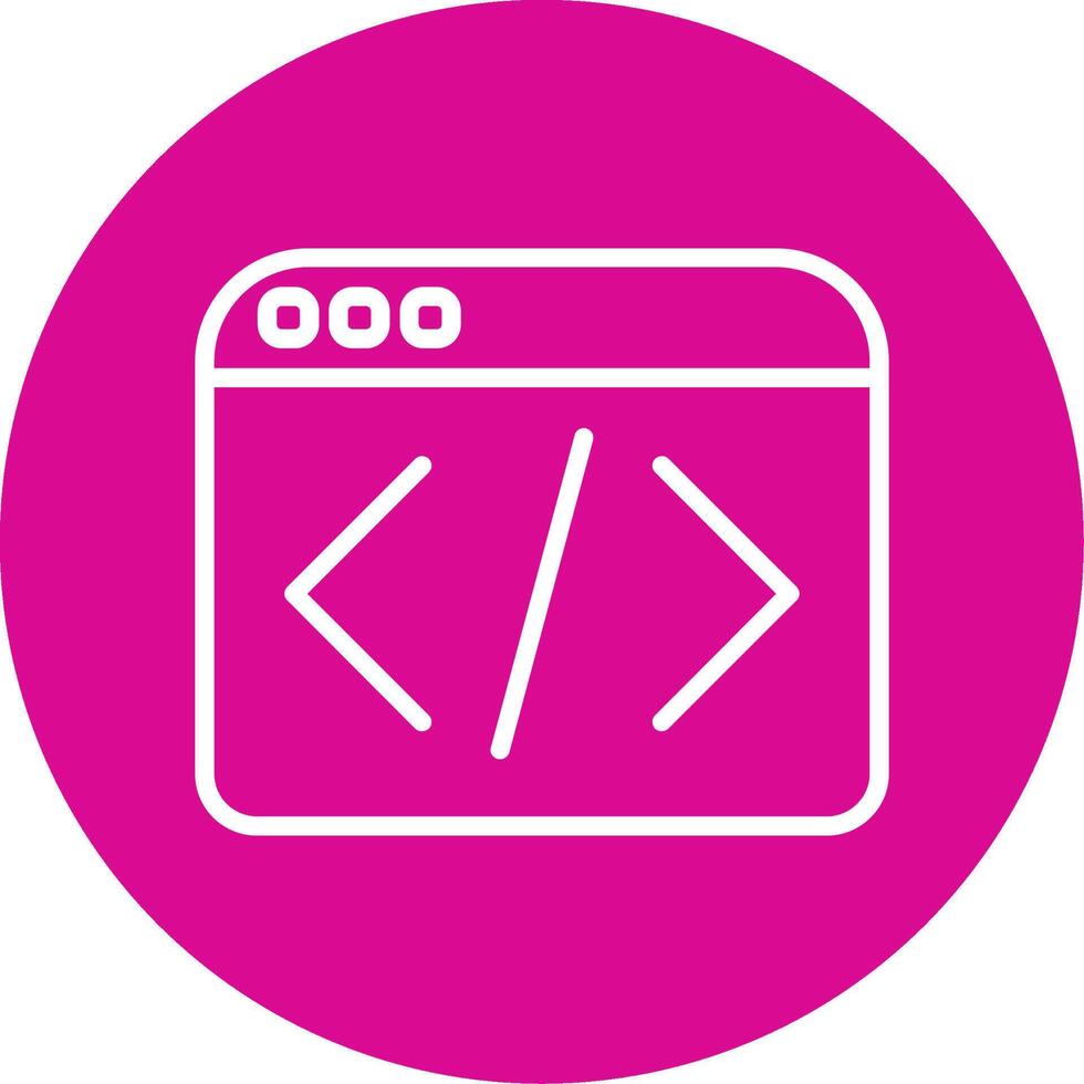 Web Programing Colorful Icon vector