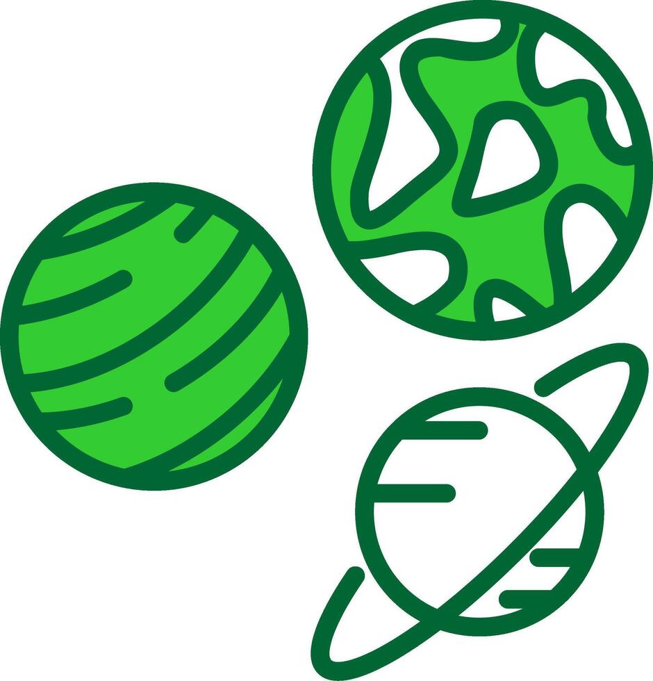 Planets Colorful Icon vector