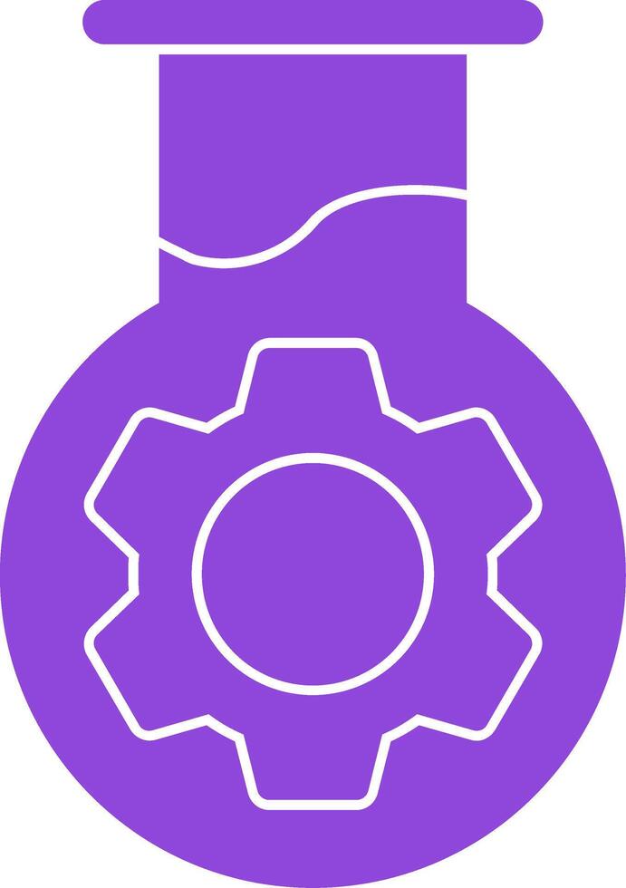 Test Tube Colorful Icon vector