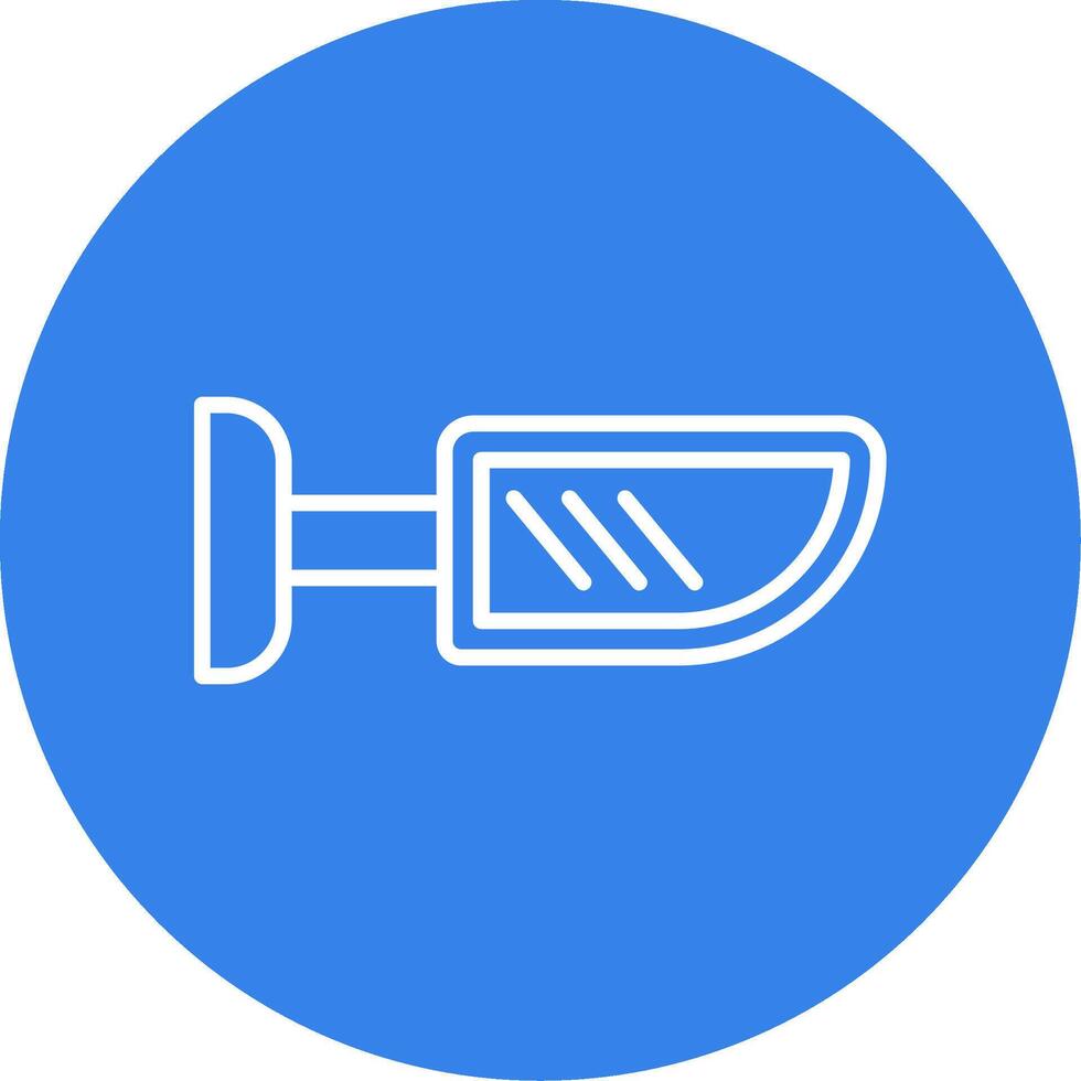 Side Mirror Colorful Icon vector