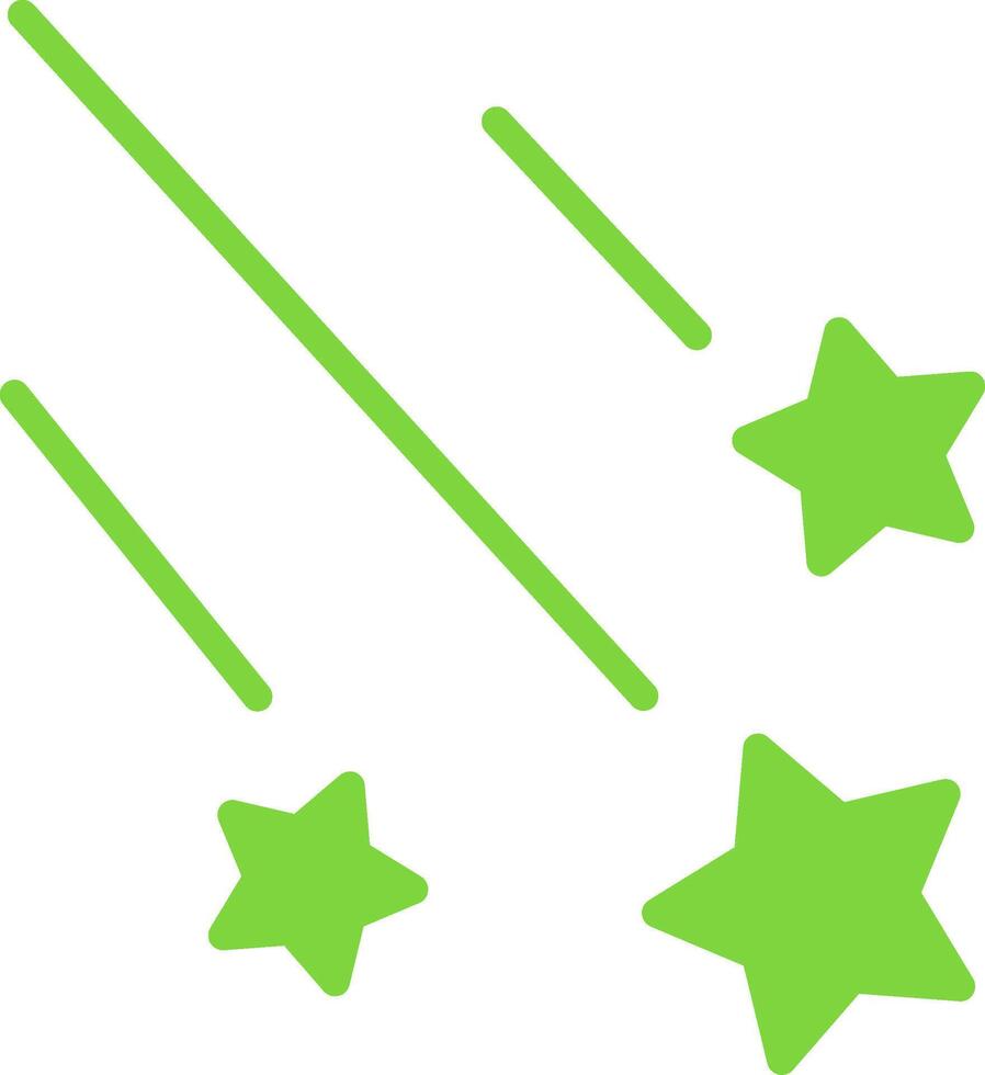 Shooting Stars Colorful Icon vector