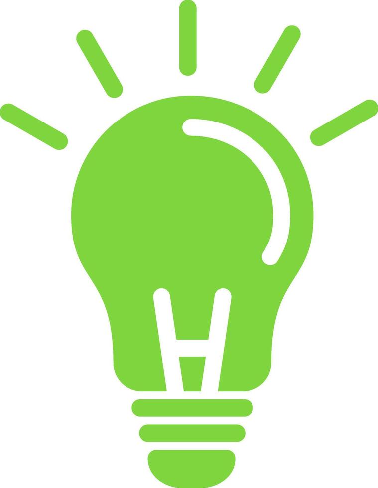 Light Bulb Colorful Icon vector