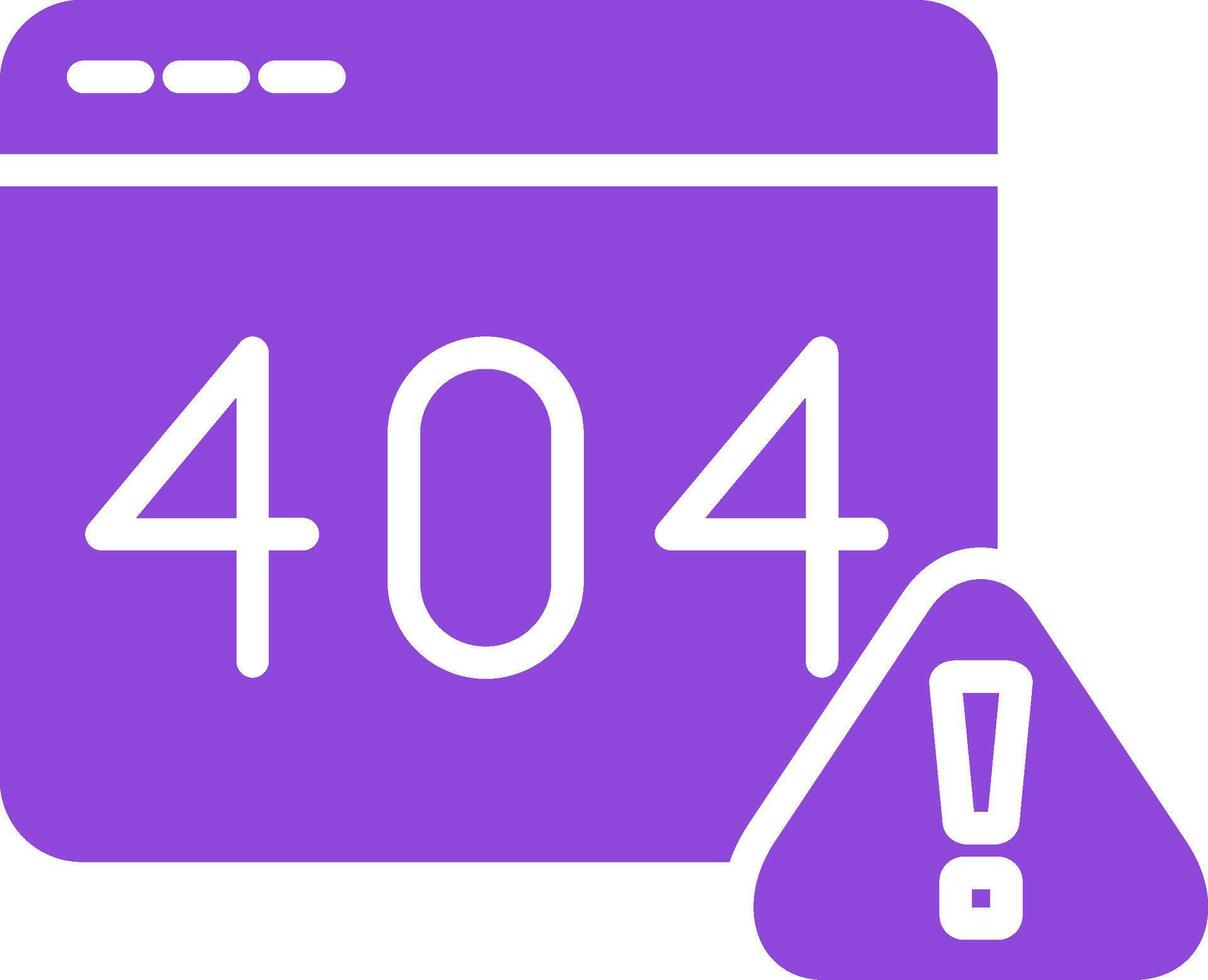 Error404 Colorful Icon vector