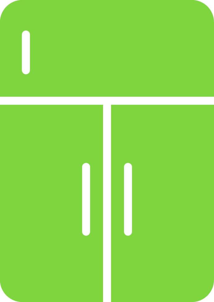 Refregrator Colorful Icon vector