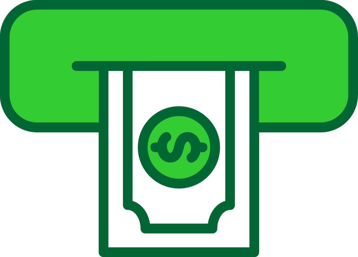 Cash Withdraw Colorful Icon vector