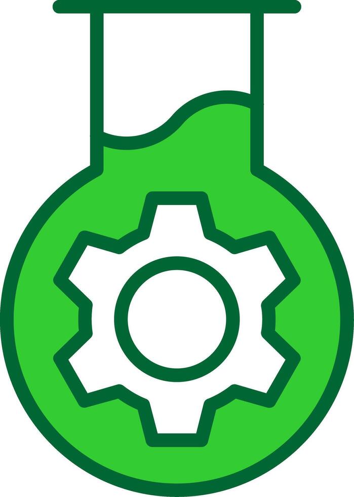 Test Tube Colorful Icon vector