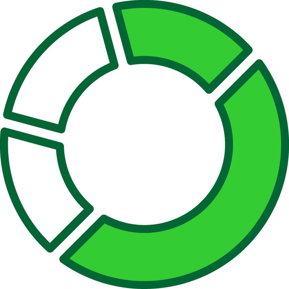 Pie Chart Colorful Icon vector