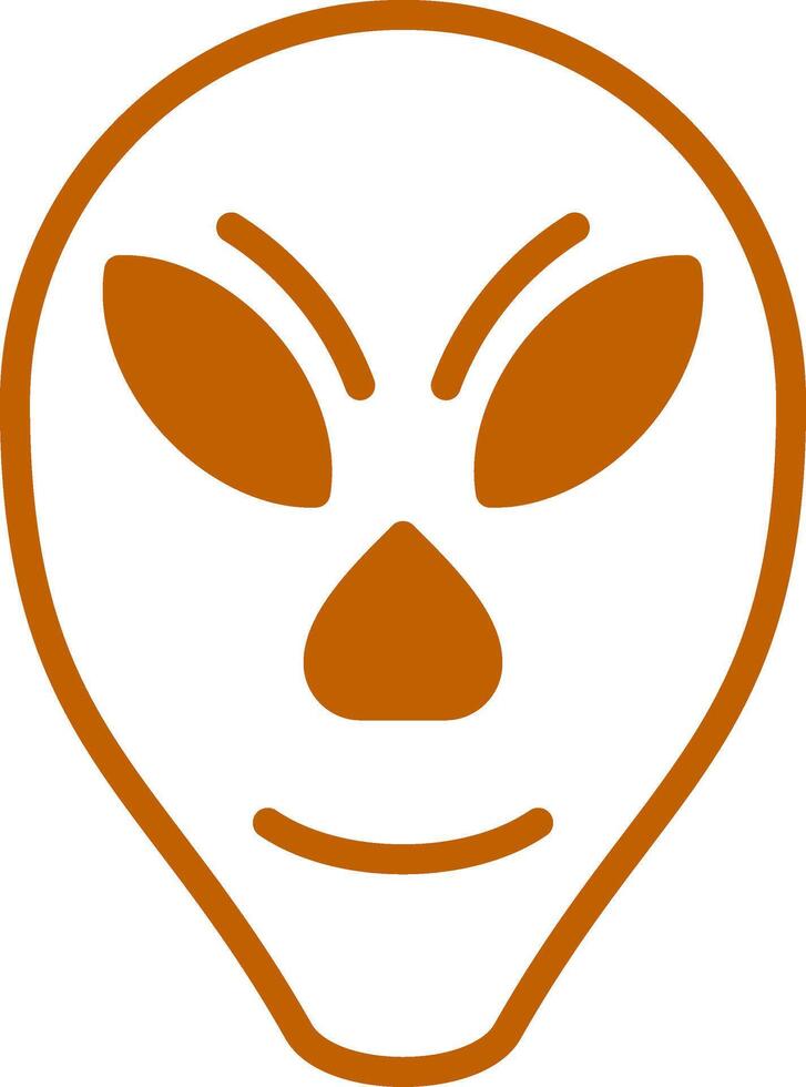 Alien Colorful Icon vector