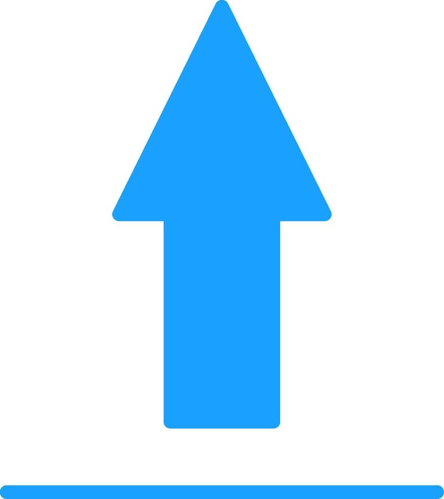 Up Sign Colorful Icon vector
