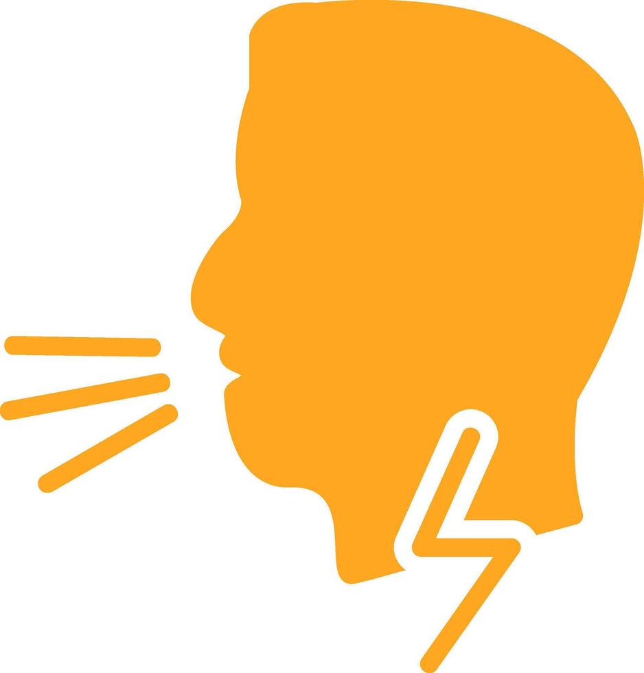 Difficult Breathing Colorful Icon vector