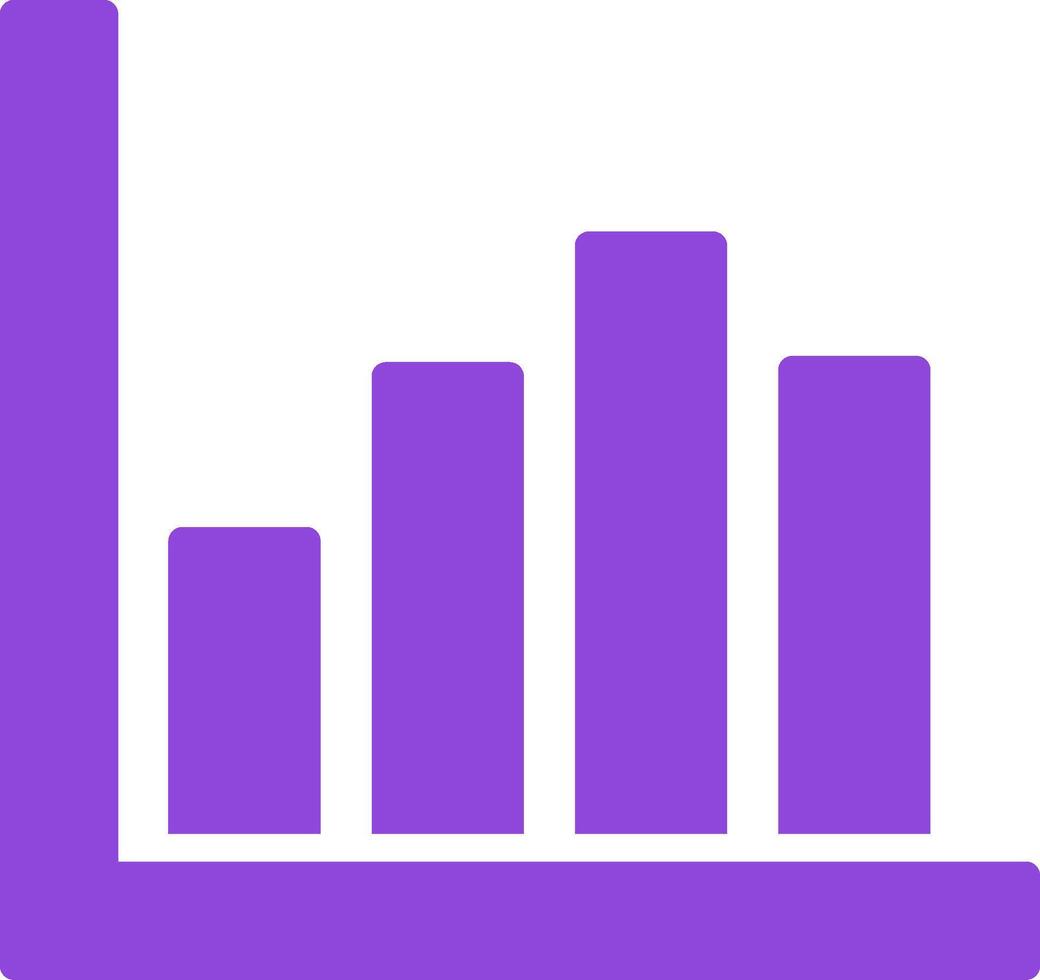 Bar Chart Colorful Icon vector