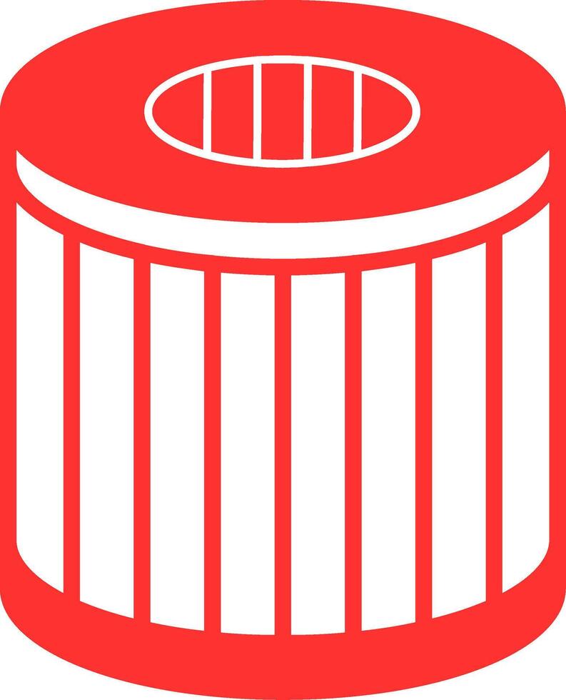 Oil Filter Colorful Icon vector