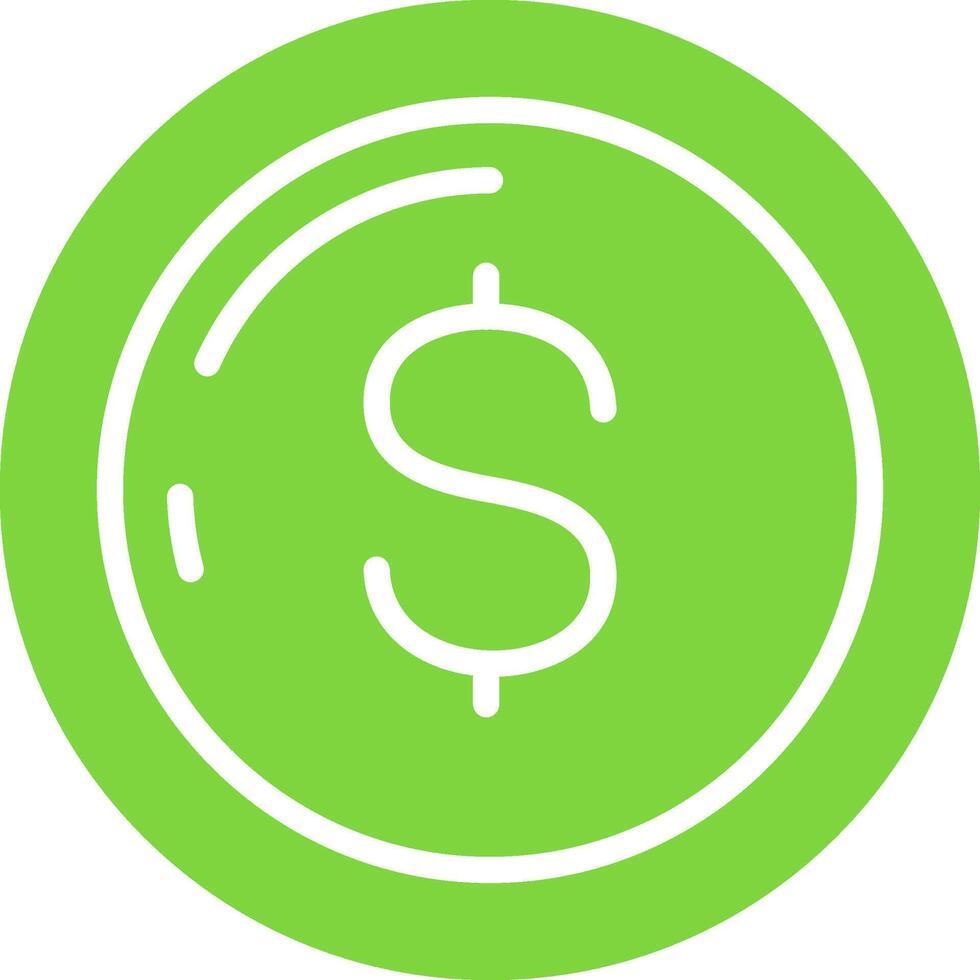 Dollar Colorful Icon vector