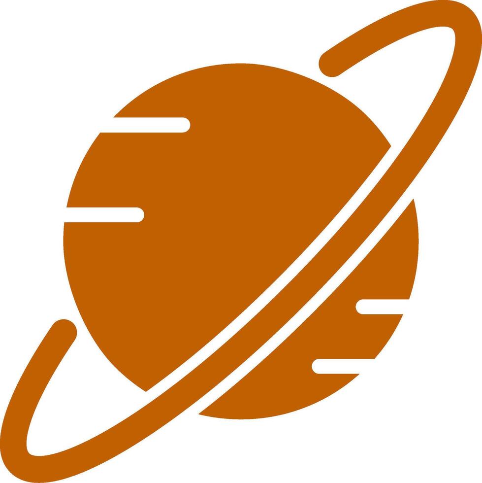 Saturn Colorful Icon vector