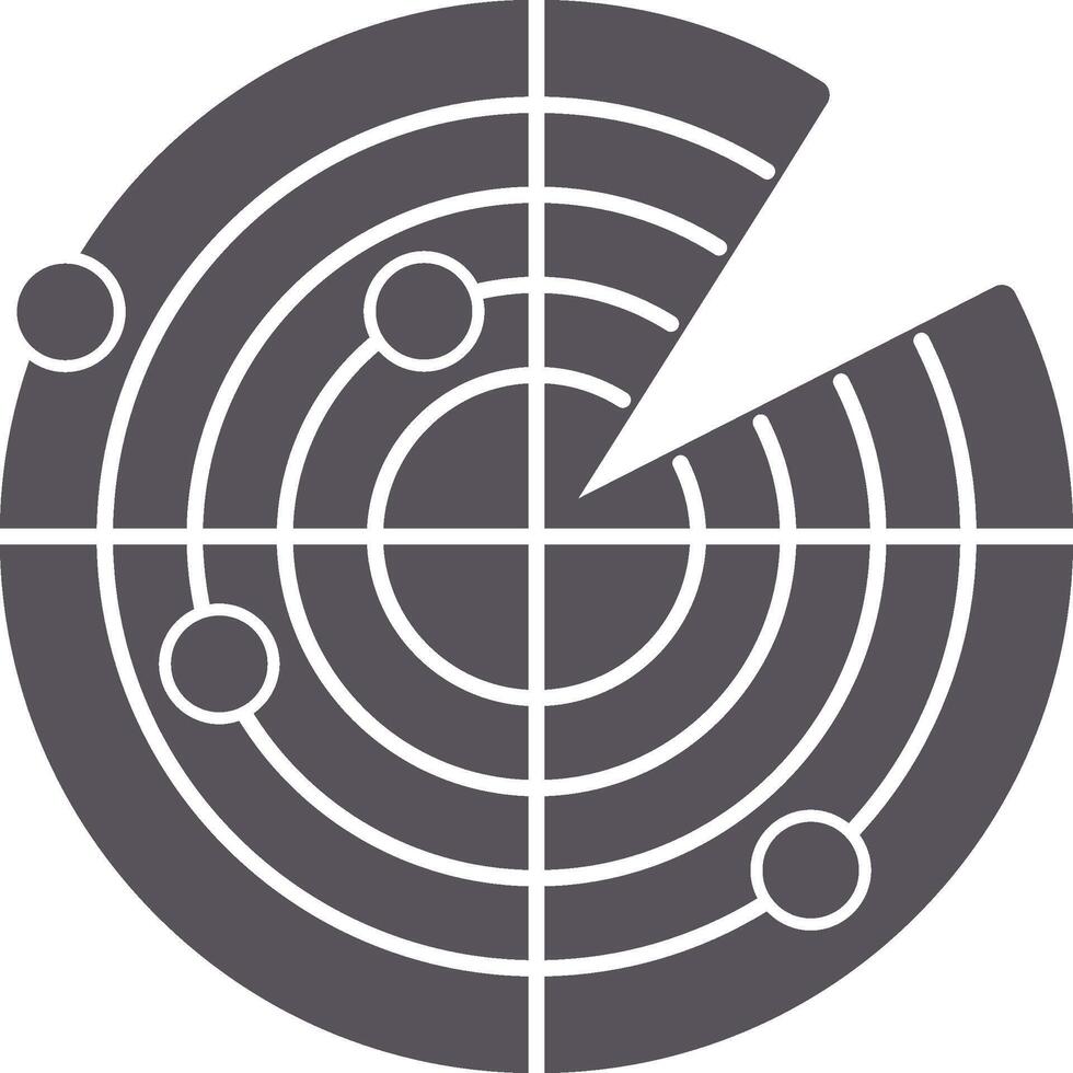 Radar Colorful Icon vector