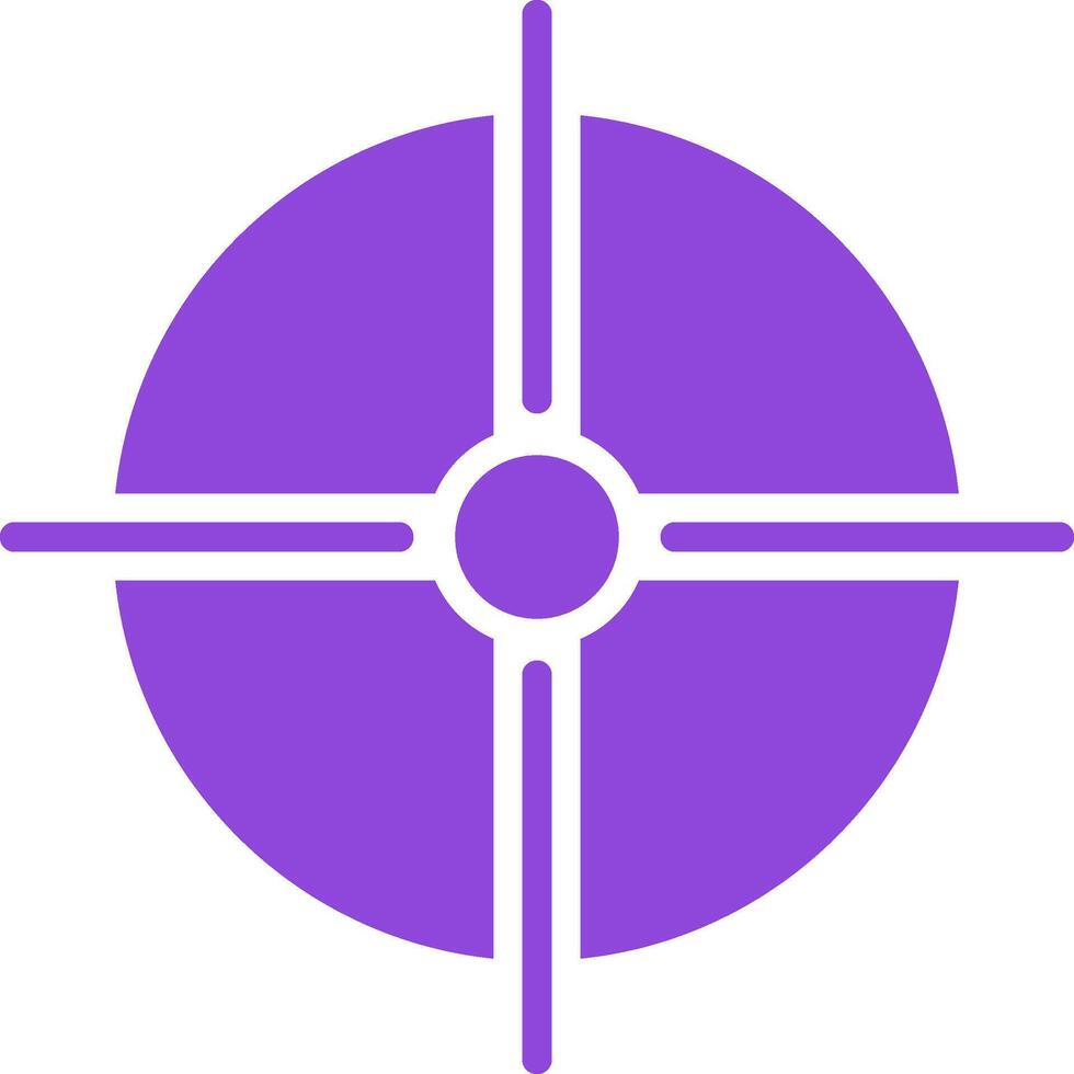 Objective Colorful Icon vector