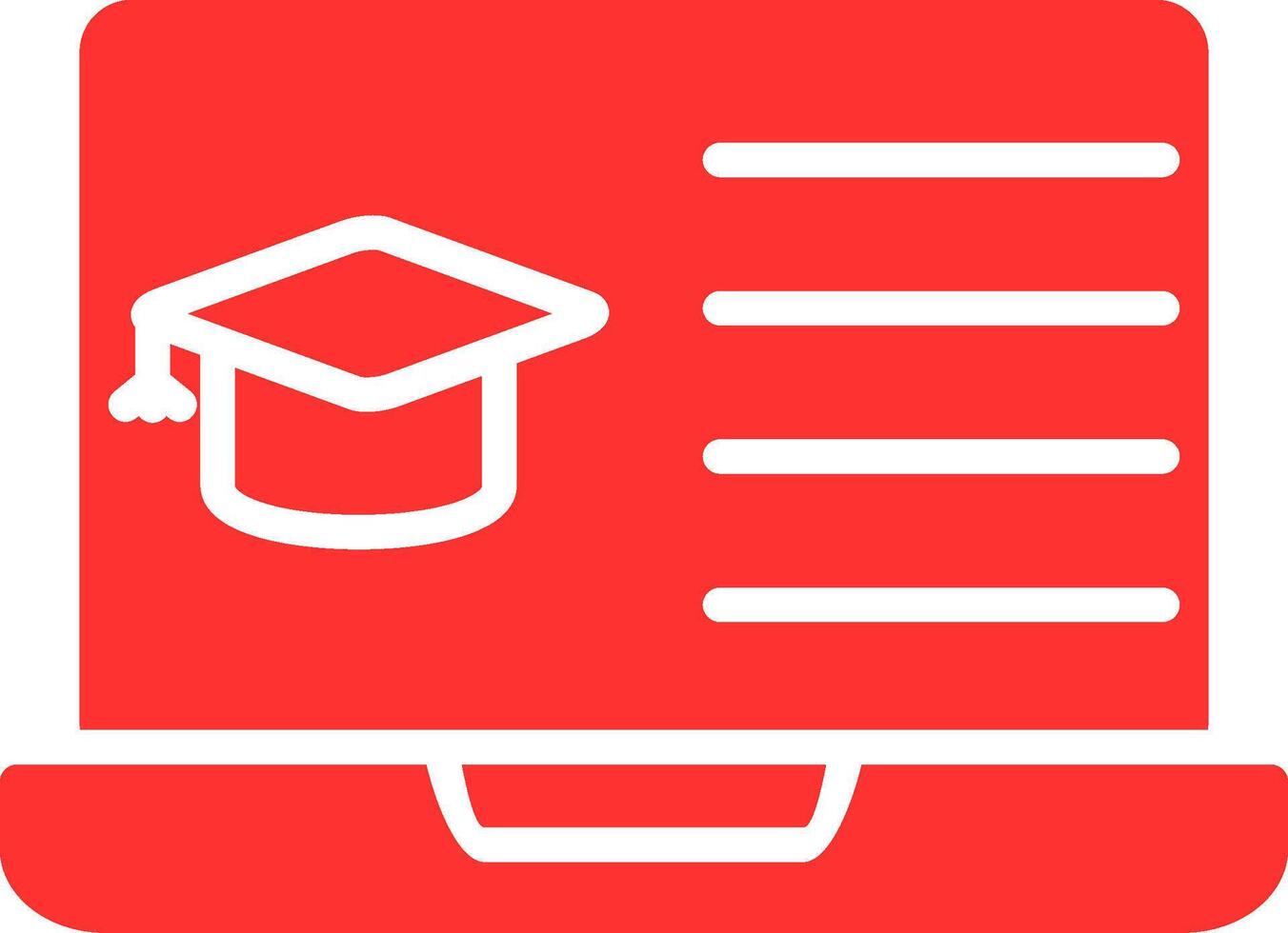E - Learning Colorful Icon vector