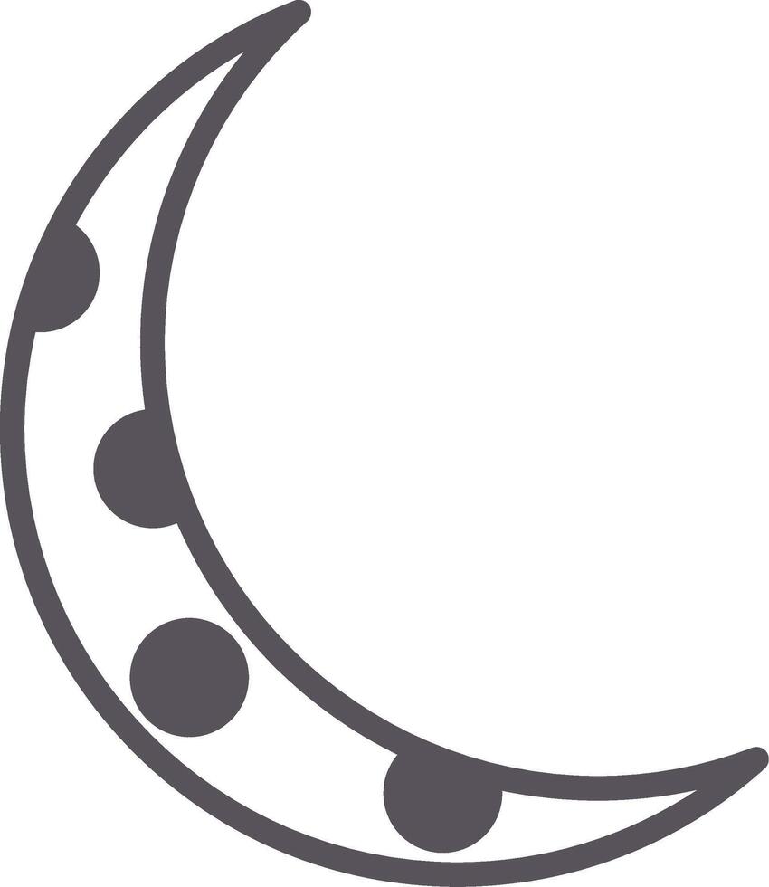 moon Colorful Icon vector