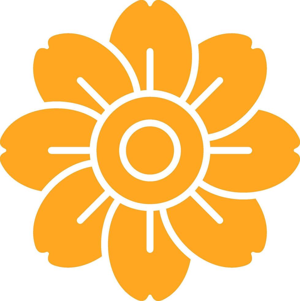Alpine forget me not Colorful Icon vector