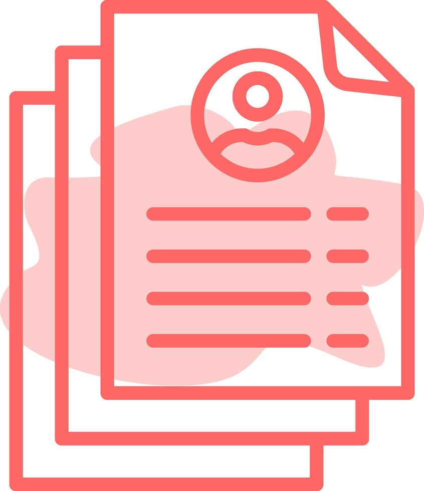 Resume Colorful Icon vector