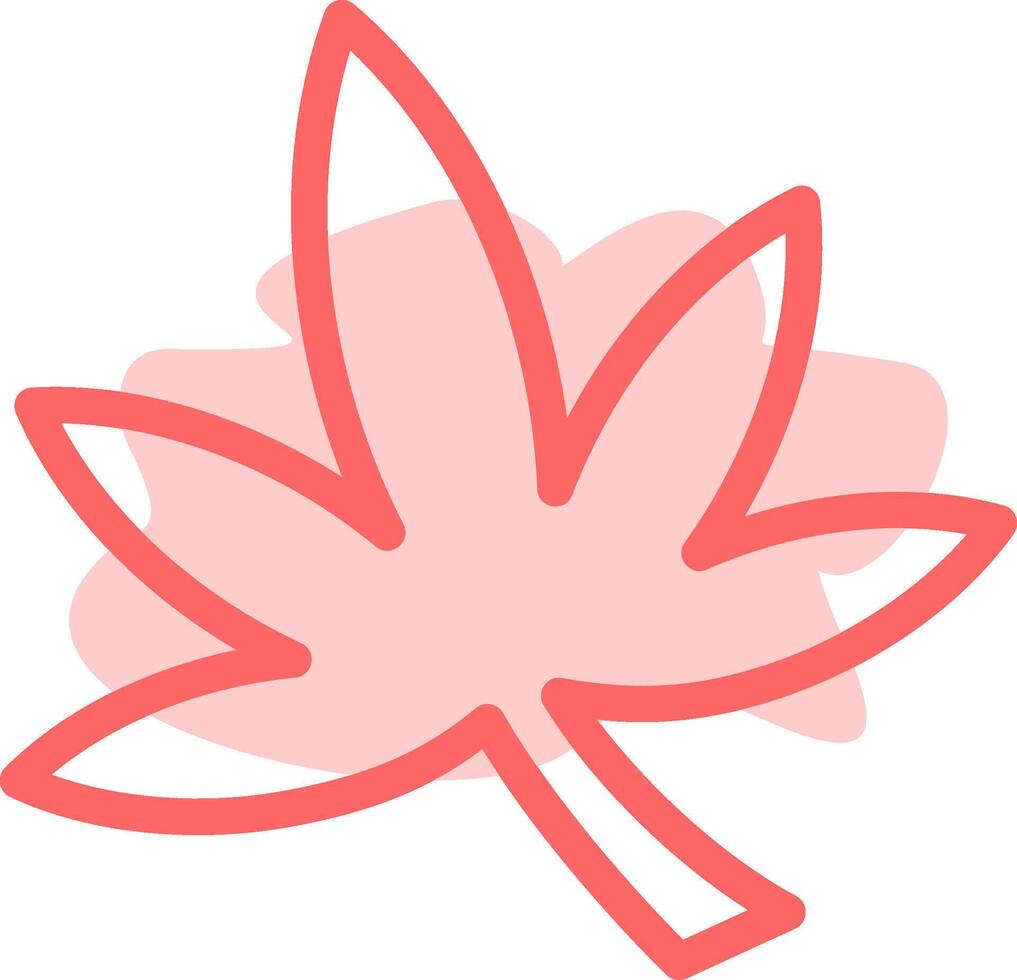 Weed Colorful Icon vector