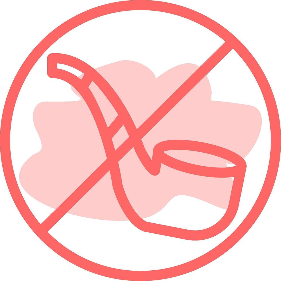 No Smoking Pipe Colorful Icon vector