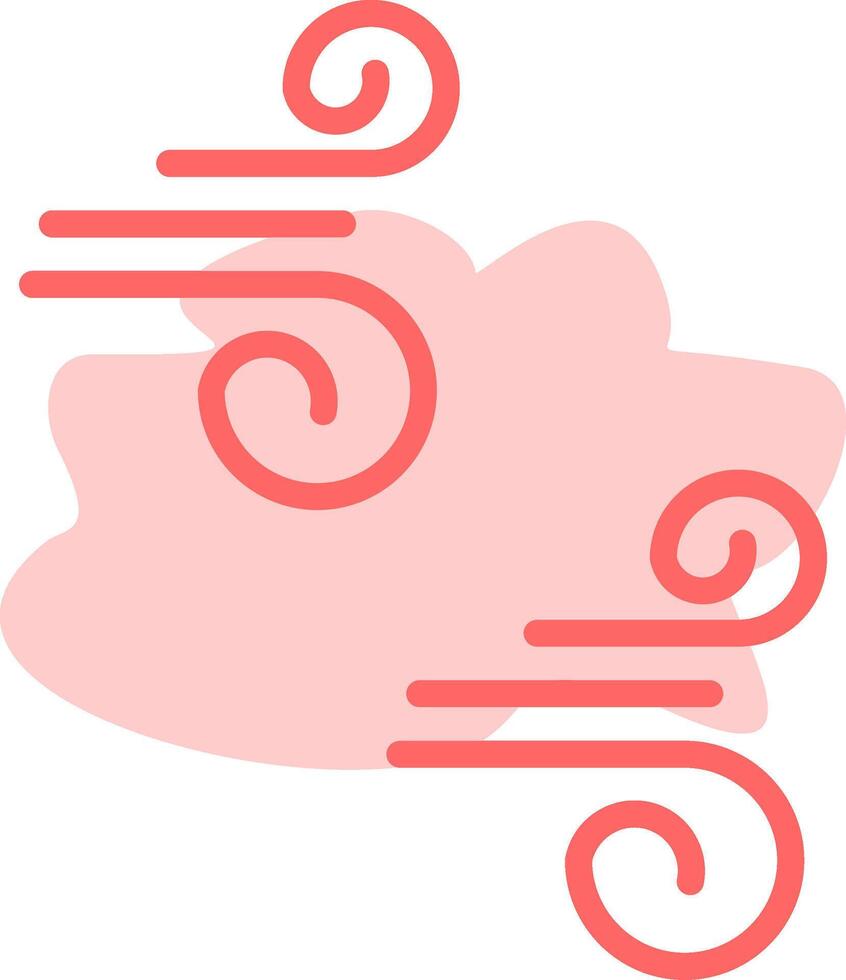 Wind Colorful Icon vector
