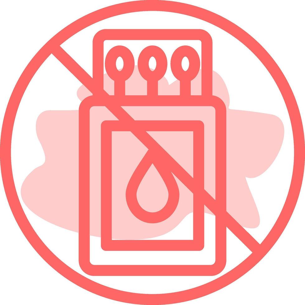 No Fire Colorful Icon vector