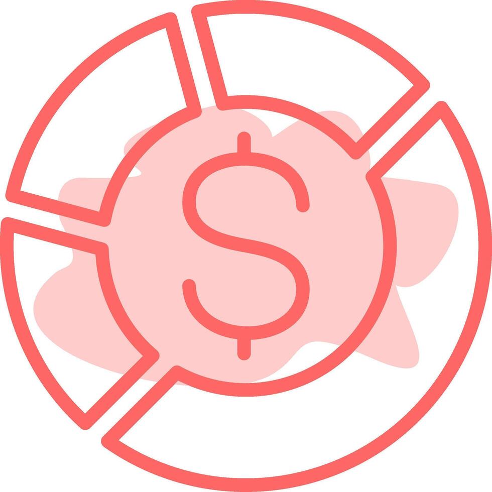 Dollar Colorful Icon vector