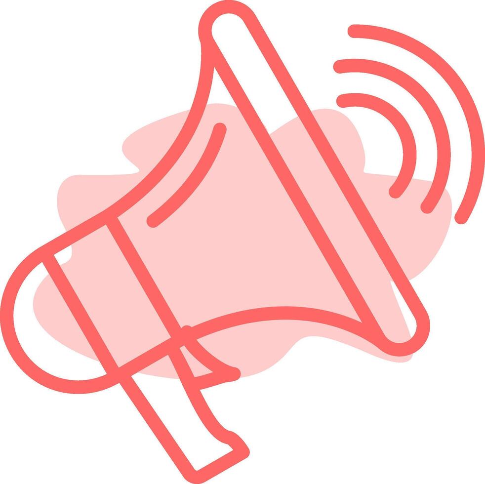 Mega Phone Colorful Icon vector
