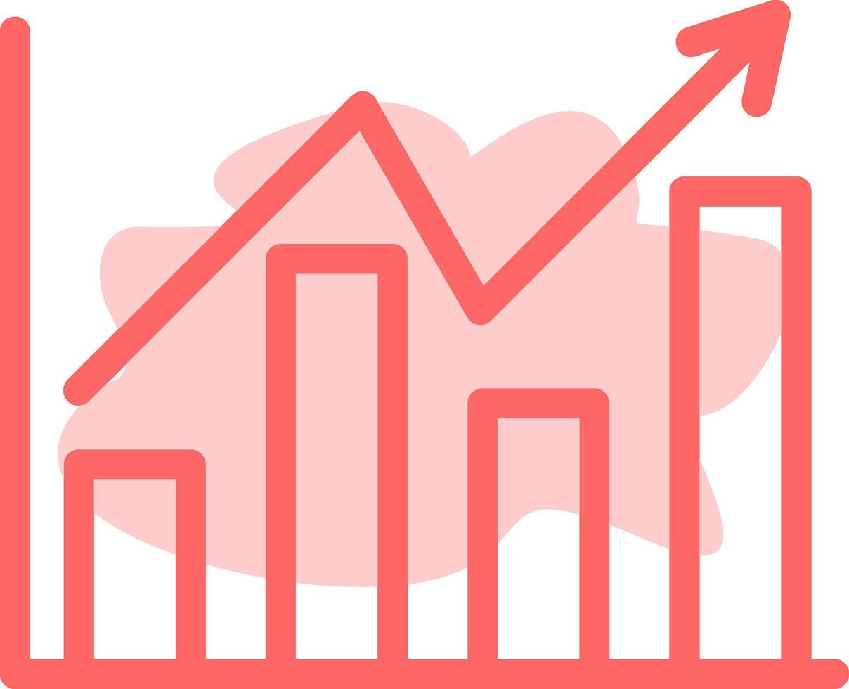Bar Chart Colorful Icon vector