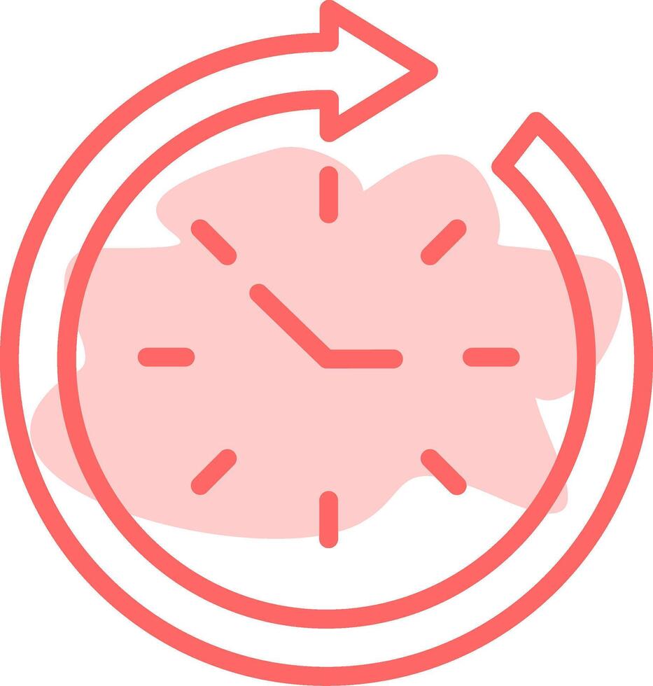 Time Management Colorful Icon vector