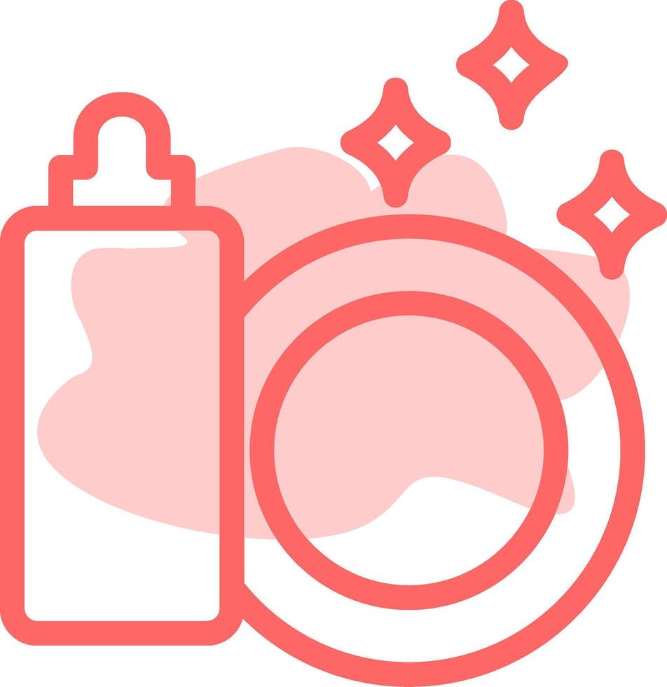 Dish Washing Colorful Icon vector