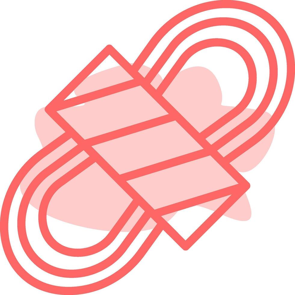 Rope Colorful Icon vector