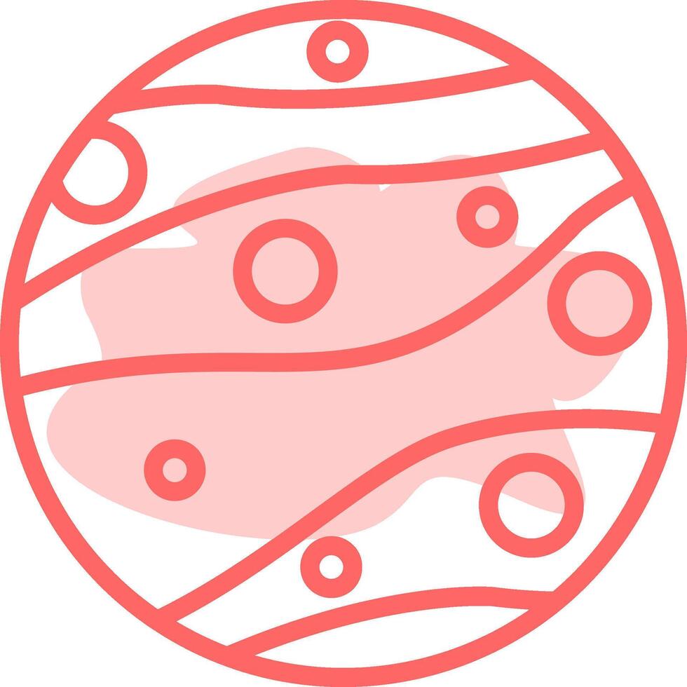 Mars Colorful Icon vector