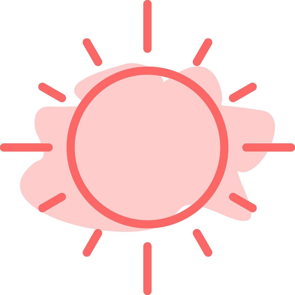 Sun Colorful Icon vector