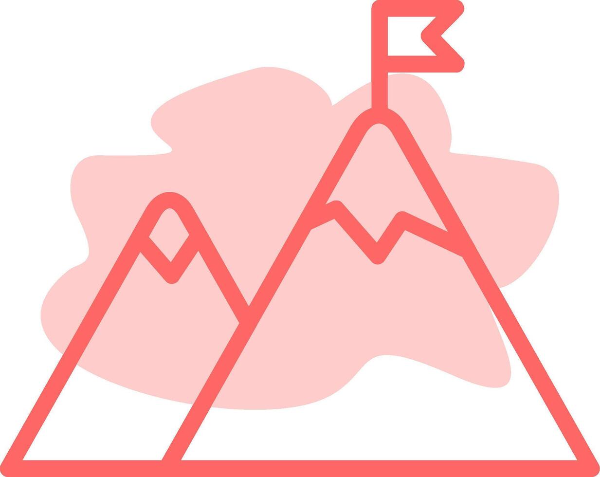 Peak Colorful Icon vector