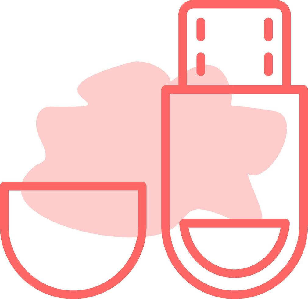 Usb Drive Colorful Icon vector